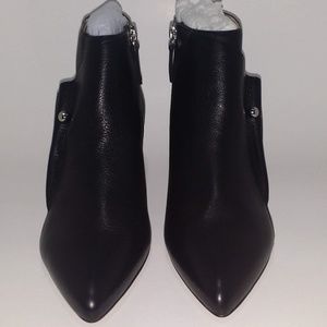AVEC LES FILLES Black Bar Barbel Pinned Side Boots